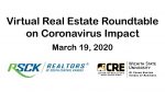 Virtual Real Estate Roundtable on Coronavirus Impact