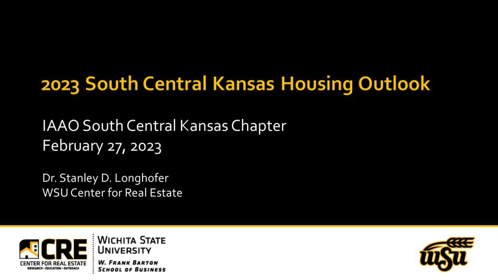 Center for Real Estate Wichita State Center for Real Estate